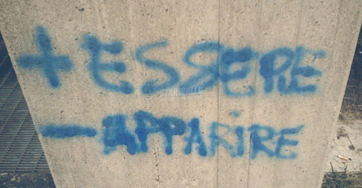 Scritte sui Muri Via la maschera