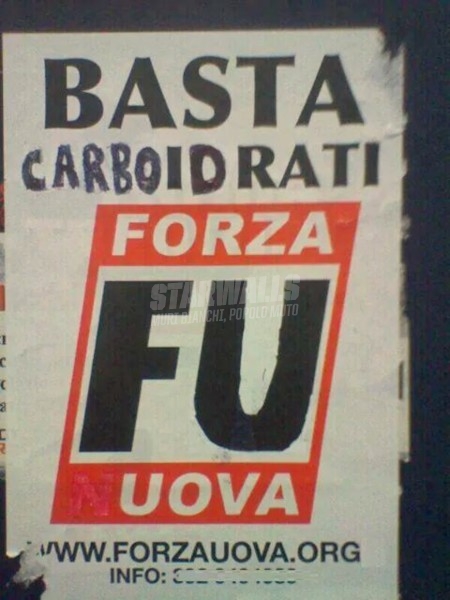 Scritte sui Muri Fascio cambia dieta