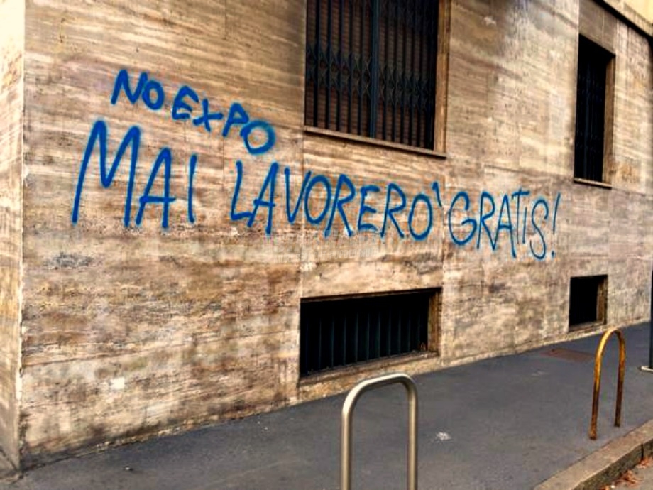 Scritte sui Muri No Expo 2015