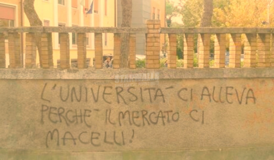 Scritte sui Muri Università e mondo del lavoro