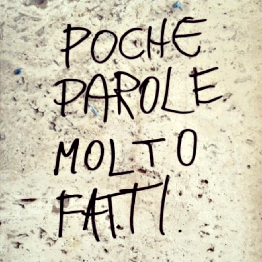 Scritte sui Muri Fatti non foste