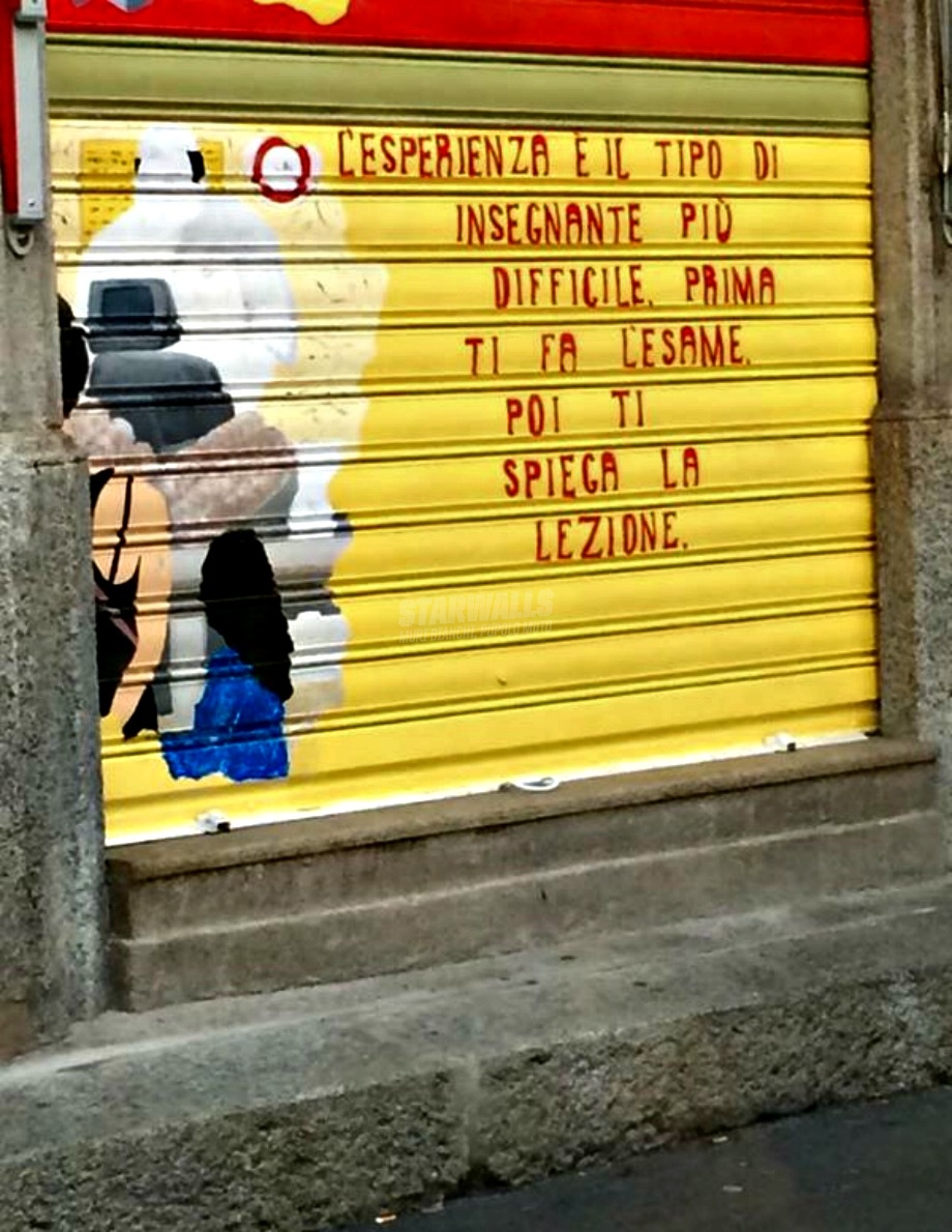 Scritte sui Muri Quanta saggezza