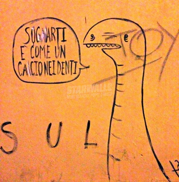 Scritte sui Muri Amore e denti