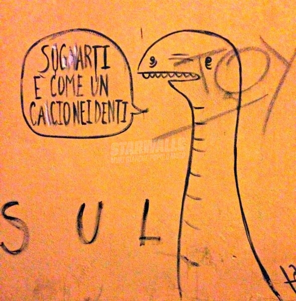 Scritte sui Muri Amore e denti