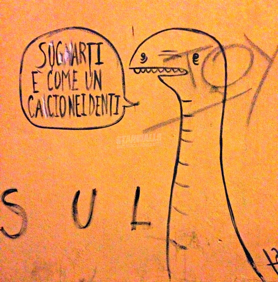 Scritte sui Muri Amore e denti