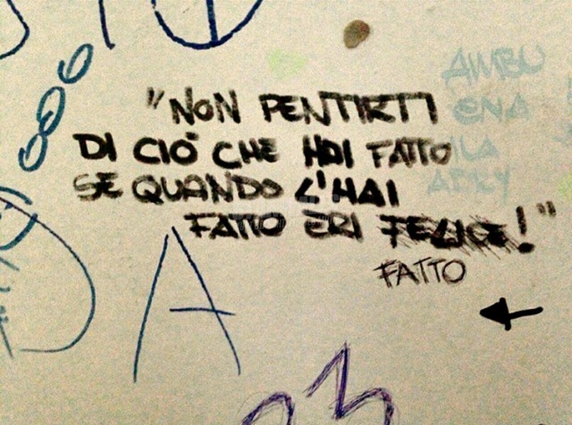 Scritte sui Muri Nessun rimorso