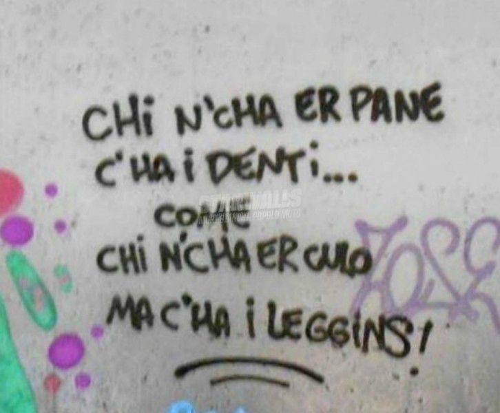 Scritte sui Muri Proverbi in rima