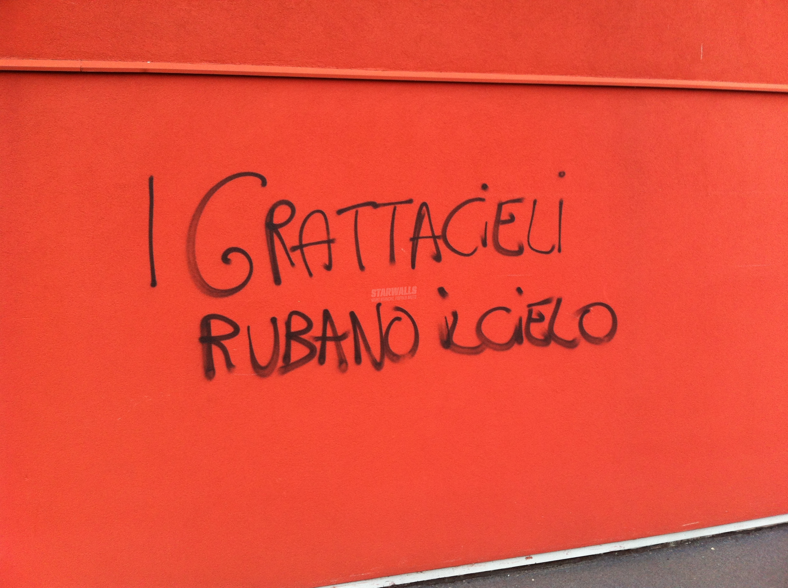 Scritte sui Muri Architettura senza respiro