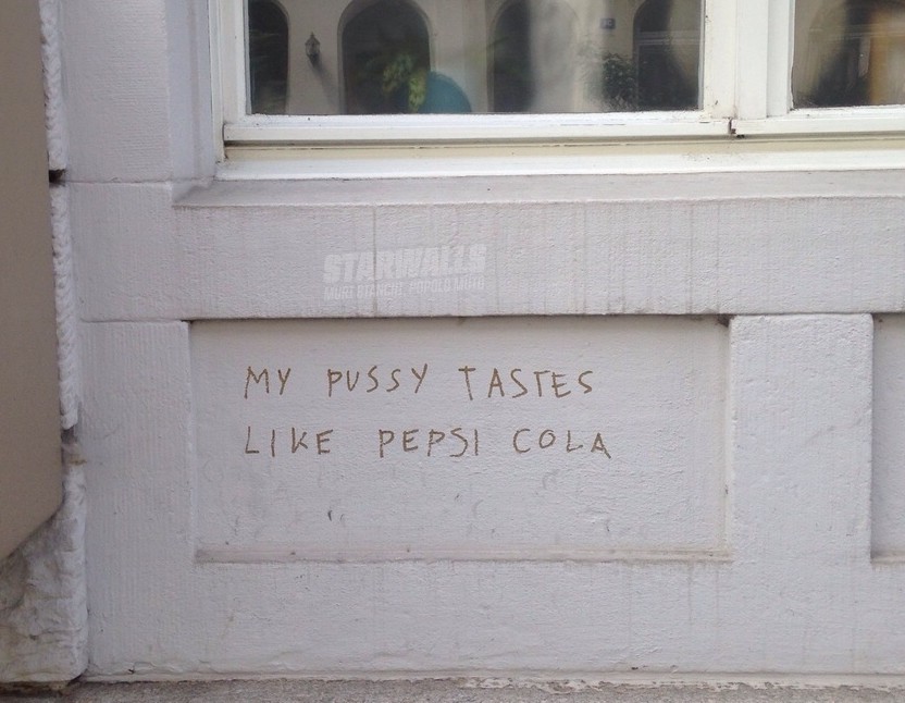 Scritte sui Muri Pussy cola
