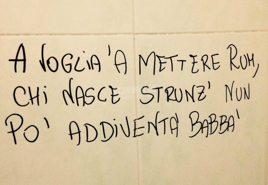 Scritte sui Muri Mancata trasmutazione