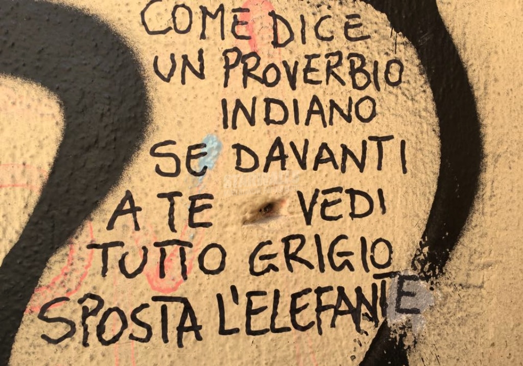 Scritte sui Muri Proverbio indiano