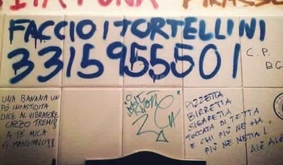 Scritte sui Muri La gola è profonda, il fornello bollente, il ripieno carnale