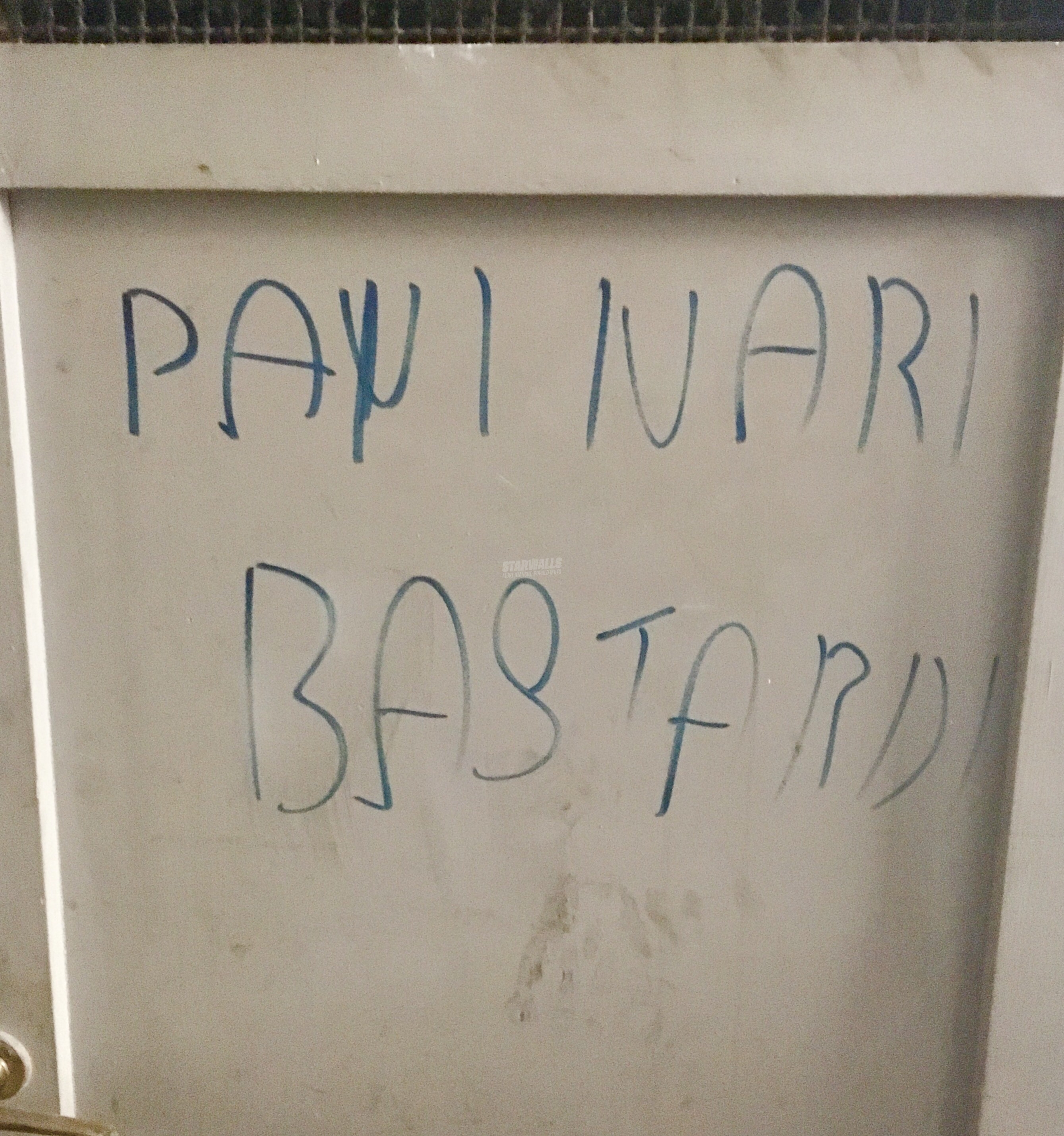 Scritte sui Muri Odio gli anni 80