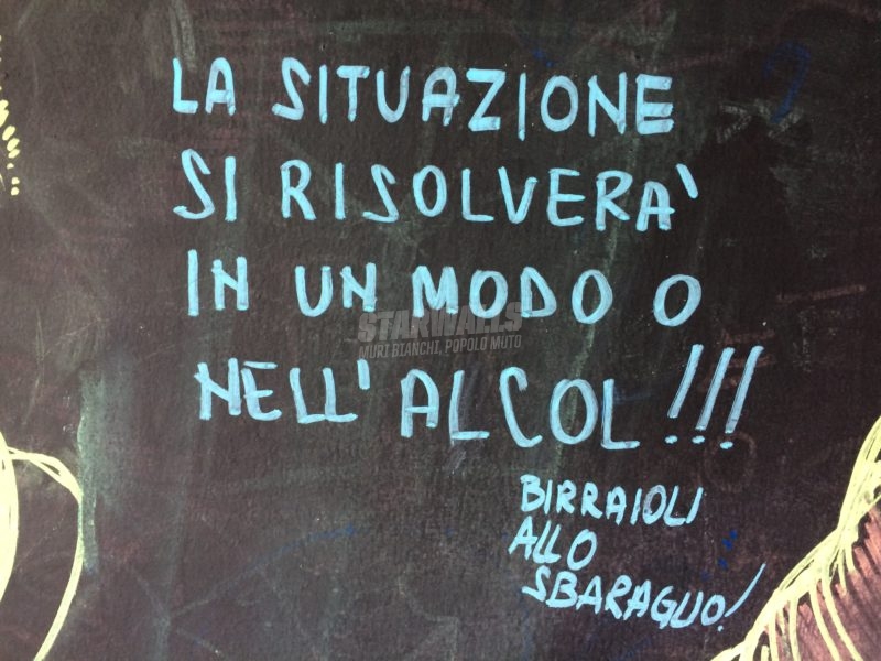 Scritte sui Muri Ottimismo etilico