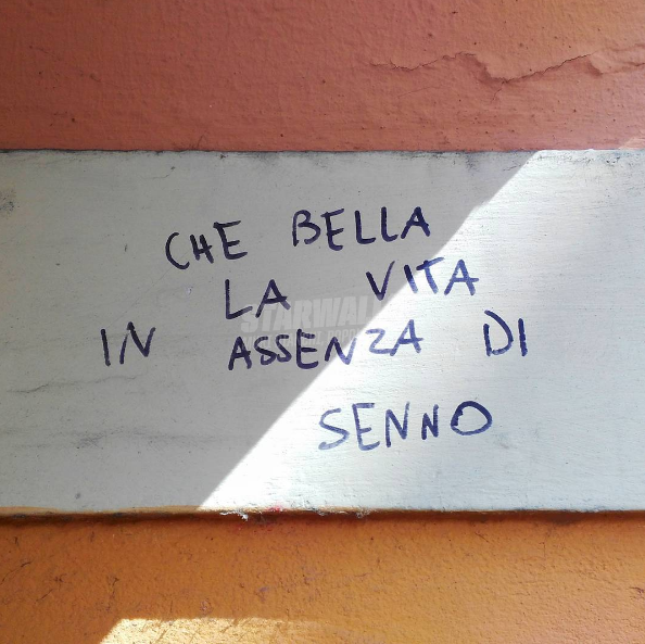 Scritte sui Muri Sennò che vita è?