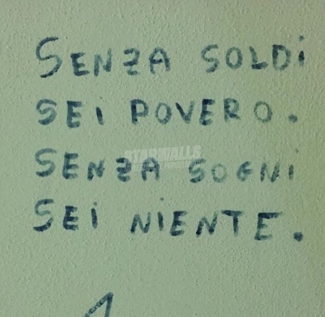 Scritte sui Muri I sogni non si comprano