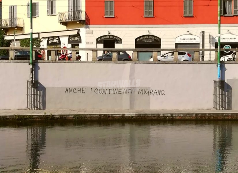 Scritte sui Muri Nessuno è clandestino