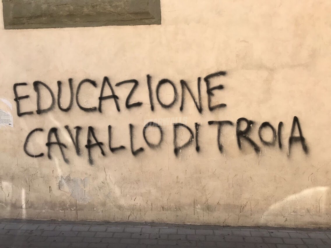 Scritte sui Muri Con l’educazione si ottiene tutto