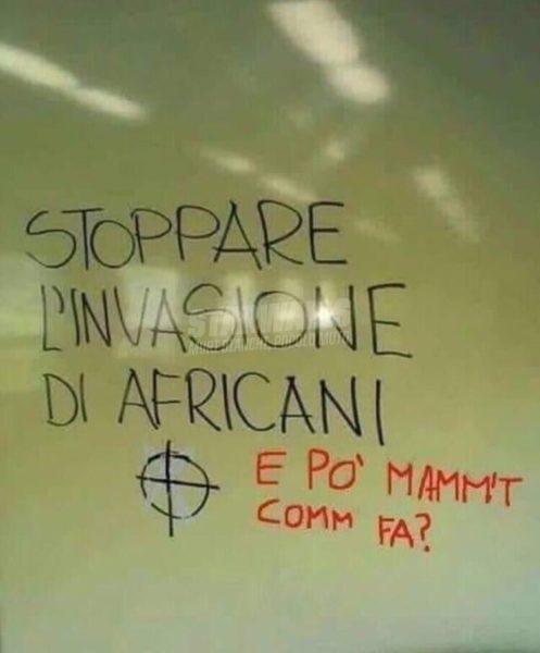 Scritte sui Muri Questione migranti